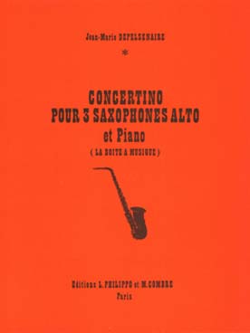 Illustration de Concertino pour 3 saxos alto et piano