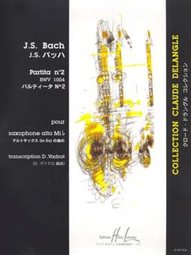 Illustration de Partita BWV 1004 N° 2 pour violon, tr. Vadrot pour saxophone
