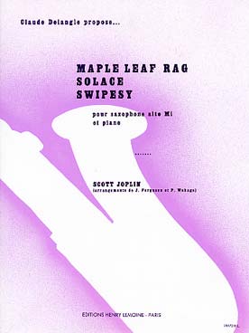 Illustration de Maple leaf rag, Solace, swipesy (tr. Wehage-Ferguson pour sax alto et piano)