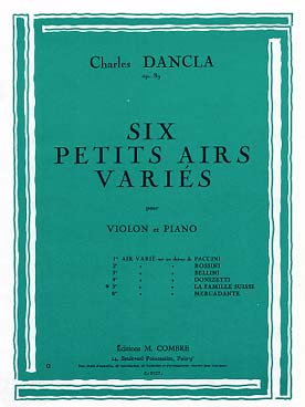 Illustration de Air varié op. 89/5 sur un thème de "la famille suisse" de Weigl