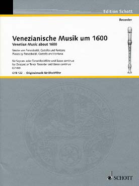 Illustration venezianische musik um 1600