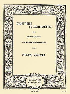 Illustration de Cantabile et scherzetto (cornet)
