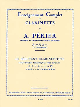 Illustration de Le Débutant clarinettiste, 20 études mélodiques très faciles