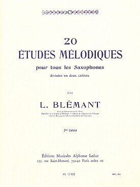 Illustration blemant etudes melodiques (20) vol. 2