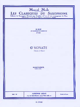 Illustration haendel sonate n° 6 (class. 90)
