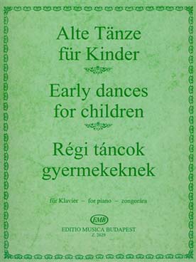 Illustration de REGITANCOK GYERMEKEKNEK ZONGORARA : Danses anciennes pour enfants