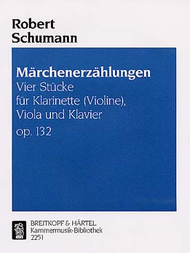 Illustration de Märchenerzählungen op. 132 pour  clarinette (ou violon), alto et piano