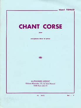 Illustration de Chant corse (saxophone ténor)