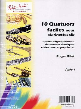 Illustration de 10 Quatuors faciles, recueil sur des negro-sprituals, des œuvres classiques et des œuvres populaires