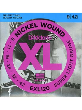 Illustration d'addario exl120 super light jeu