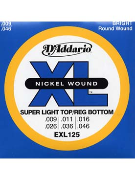 Illustration d'addario exl125 super light/heavy b jeu