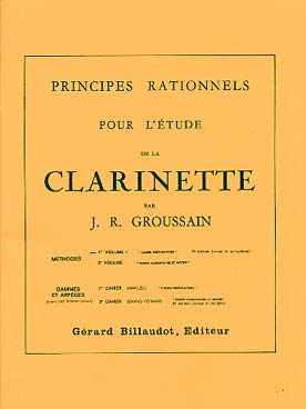 Illustration de Principes rationnels pour l'étude de la clarinette - Méthode Vol. 1 : Préparatoire