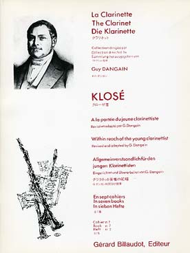 Illustration de A la portée du jeune clarinettiste (rév. Dangain) - Vol. 7 : 15 Grands morceaux en forme de duos