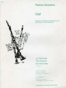 Illustration de Clef, étude pour cl. contrebasse ou cl. basse