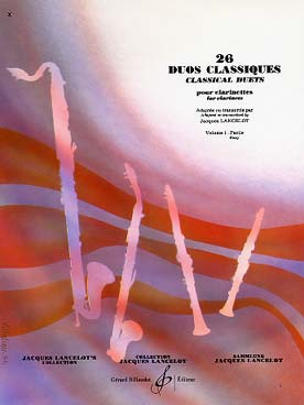 Illustration de DUOS CLASSIQUES (arr. J. Lancelot) - Vol. 1 : 26 Duos (prép./élémentaire)