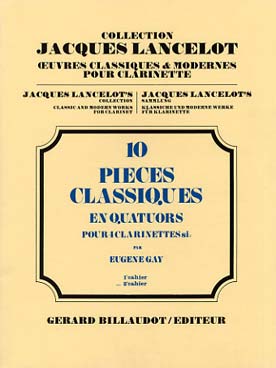 Illustration de 10 Pièces classiques en quatuors - Vol. 2 : moyen (4 clar. si b)