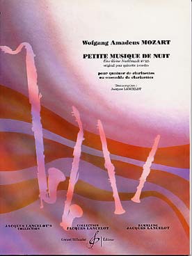 Illustration de Petite musique de nuit, tr. Lancelot pour 4 clarinettes ou ensemble de clarinettes