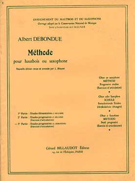 Illustration de Méthode pour hautbois ou saxophone - Vol. 3 : Études progressives (exercices d'articulations)
