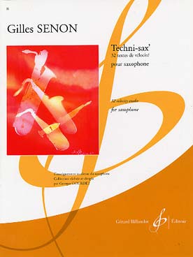 Illustration de Techni-sax, 32 textes de vélocité