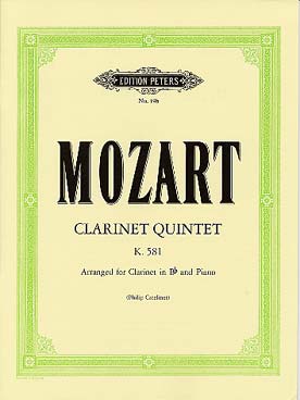 Illustration de Quintette K 581 en la M - réd. clarinette en si b et piano