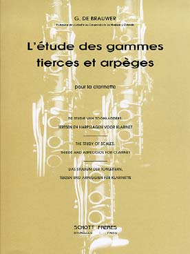 Illustration de Études de gammes, tierces et arpèges