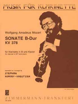 Illustration de Sonate K 378 en si b M