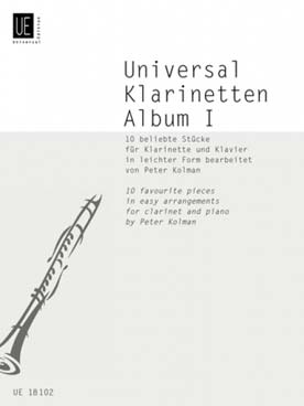 Illustration de UNIVERSAL... Klarinetten Album (Kolman) - Vol. 1 : 10 pièces