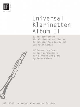 Illustration de UNIVERSAL... Klarinetten Album (Kolman) - Vol. 2 : 12 pièces