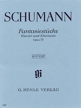 Illustration de Pièces de fantaisie op. 73 - éd. Henle (clarinette en la ou si b)