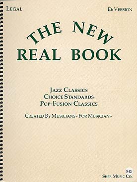 Illustration de NEW REAL BOOK LEGAL La "Bible" des musiciens de Jazz : 430 pages de thèmes avec grilles - Vol. 1 en mi b