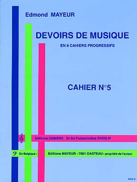 Illustration mayeur cahier de devoirs de musique n° 5