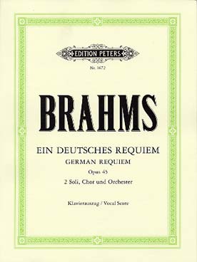 Illustration de Requiem allemand op. 45, réd. chant/piano