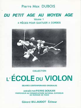 Illustration de Du Petit âge au moyen âge, pièces pour quatuor à cordes (C + P) - Vol. 1