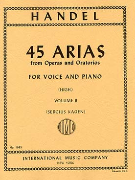 Illustration de 45 Airs d'opéras et d'oratorios (texte en anglais) - Vol. 2 voix haute