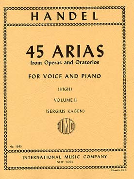Illustration de 45 Airs d'opéras et d'oratorios (texte en anglais) - Vol. 2 voix haute