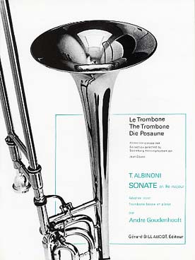 Illustration albinoni sonate en re maj trombone basse