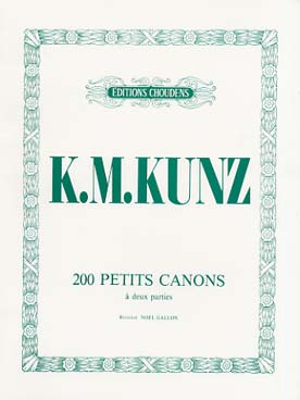 Illustration de 200 Petits Canons à 2 voix op. 14 - éd. Choudens