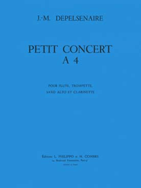Illustration de Petit concert à 4 pour flûte, trompette, saxophone alto et clarinette