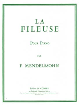 Illustration de Romances sans paroles, Lieder ohne worte - N° 34 : La Fileuse op. 67/4
