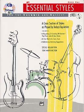 Illustration de Essential styles for drummer and bassist - Vol. 1 avec CD (français, italien et allemand)