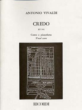 Illustration de Credo  RV 591 pour chœur à 4 voix  mixtes et orchestre (réduction chœur et piano)