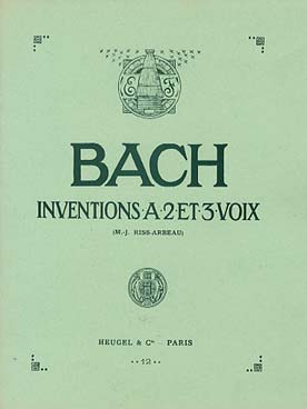 Illustration de Inventions à 2 et 3 voix BWV 772-801 - éd. Heugel