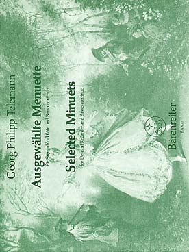 Illustration telemann ausgewahlte menuette twv 34