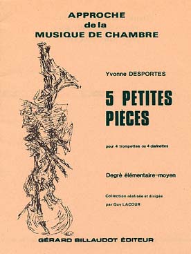 Illustration de 5 petites pièces pour 4 trompettes ou 4 clarinettes