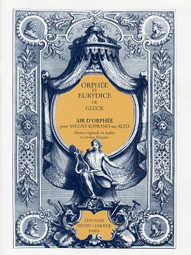 Illustration de Air d'Orphée ext. Orphée et Euridice pour mezzo soprano ou alto (vo et vf)