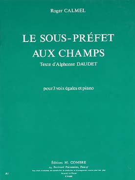 Illustration de Le Sous-préfet aux champs, pour 3 voix égales et piano
