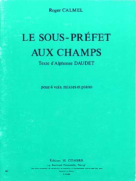 Illustration de Le Sous-préfet aux champs, pour 4 voix mixtes et piano
