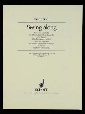 Illustration both swing along 2 saxos mi b