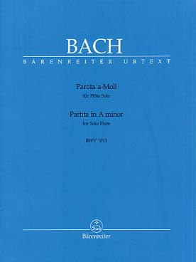 Illustration bach js partita bwv 1013 en la min