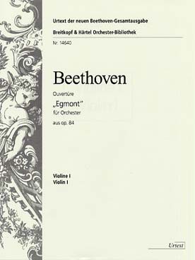 Illustration de Ouverture d'Egmont op. 84 - partie de violon 1